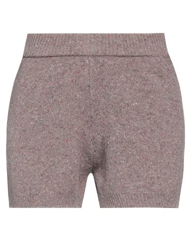 Vicolo Woman Shorts & Bermuda Shorts Dove Grey Size Onesize Wool, Polyamide, Elastane