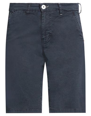 Displaj Man Shorts & Bermuda Shorts Navy Blue Size 26 Cotton, Elastane