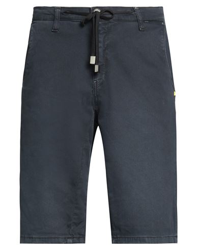 Displaj Man Shorts & Bermuda Shorts Navy Blue Size 26 Cotton, Elastane