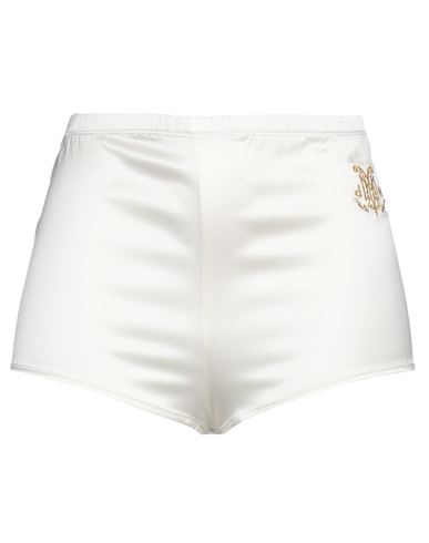 Dmn Paris Woman Shorts & Bermuda Shorts Ivory Size 00 Silk, Elastane In White