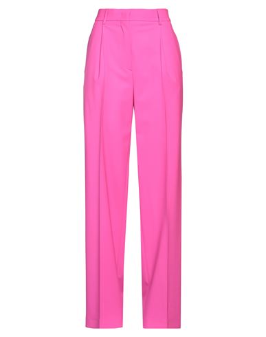 Shop Msgm Woman Pants Fuchsia Size 6 Virgin Wool, Elastane In Pink
