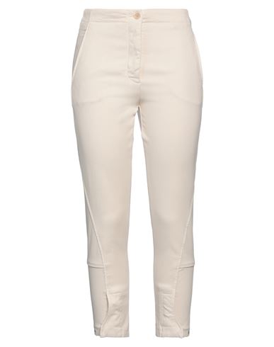 Shop Aspesi Woman Jeans Beige Size 8 Lyocell, Cotton, Elastane