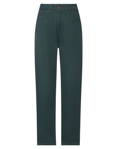 Haikure Woman Jeans Deep Jade Size 24 Cotton, Lyocell In Green