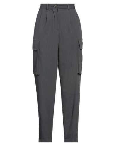 Vicolo Woman Pants Lead Size S Polyester, Viscose, Elastane In Grey