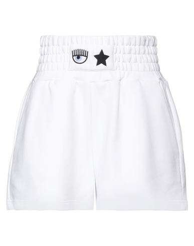 Chiara Ferragni White Cotton Shorts In White