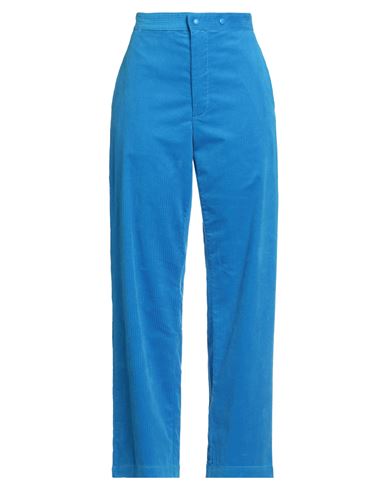 Jucca Woman Pants Azure Size 8 Cotton In Blue