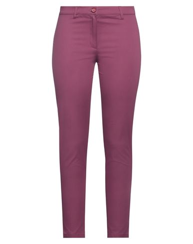 Diana Gallesi Woman Pants Mauve Size 4 Cotton, Elastane In Purple