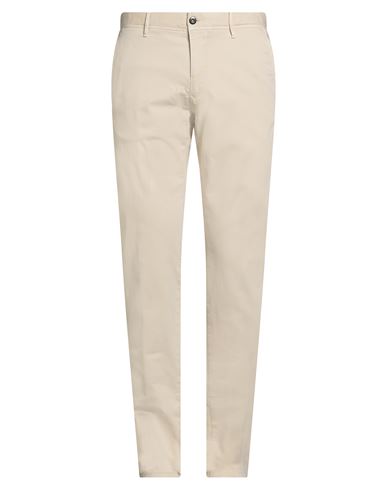 Incotex Man Pants Camel Size 38 Cotton, Elastane In White