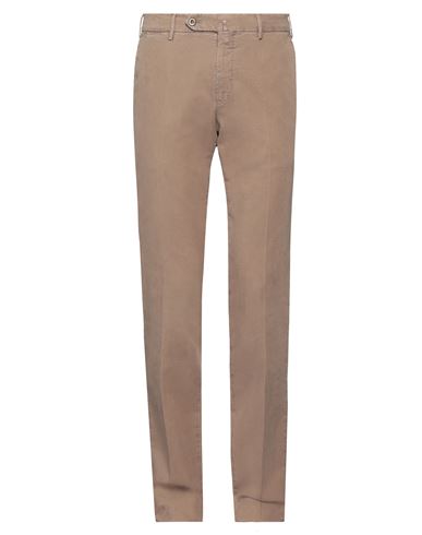 Pt Torino Man Pants Light Brown Size 40 Cotton, Lyocell, Elastane In Beige