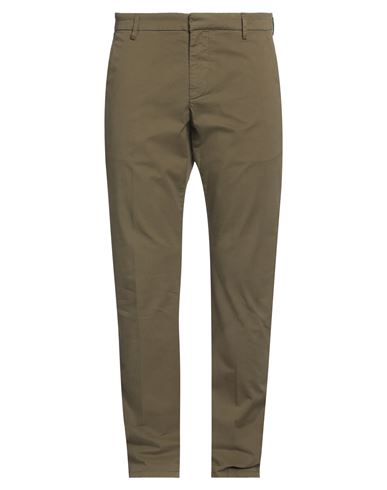 Dondup Man Pants Military Green Size 30 Cotton, Elastane