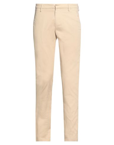 Shop Dondup Man Pants Sand Size 30 Cotton, Elastane In Beige