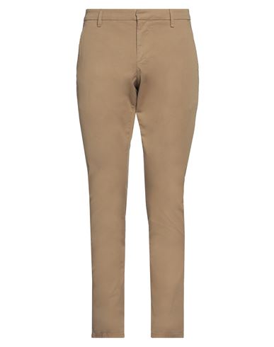 Dondup Man Pants Camel Size 34 Cotton, Elastane In Beige