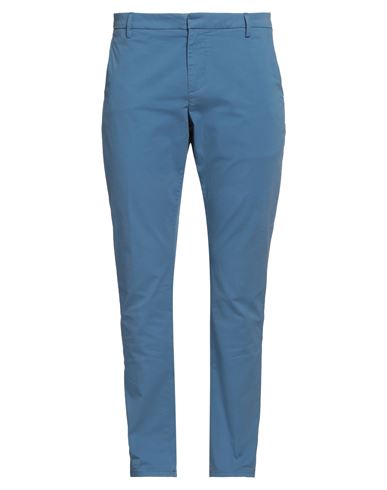 Dondup Man Pants Light Blue Size 30 Cotton, Elastane