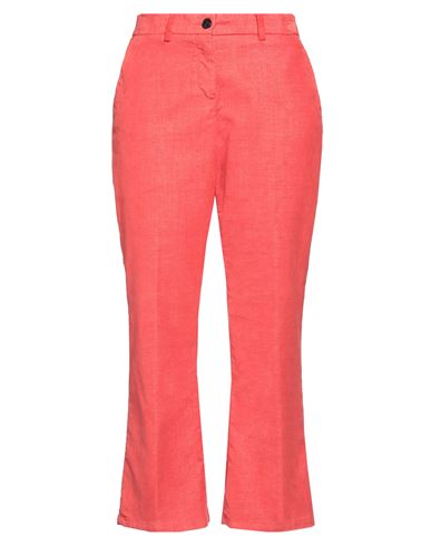 Myths Woman Pants Red Size 10 Cotton, Polyester, Elastane