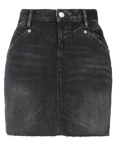 Pepe Jeans Woman Denim Skirt Black Size S Cotton, Post-consumer Recycled Cotton