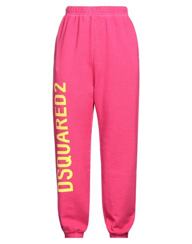 Dsquared2 Woman Pants Fuchsia Size M Cotton In Pink