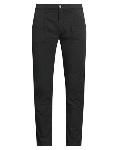 Grey Daniele Alessandrini Man Pants Black Size 33 Cotton, Elastane In Black