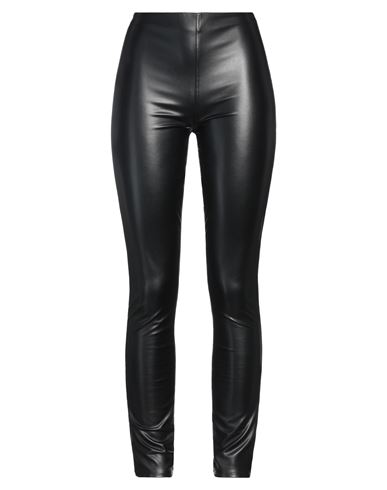 Rag & Bone Woman Leggings Black Size S Polyester, Polyurethane Coated
