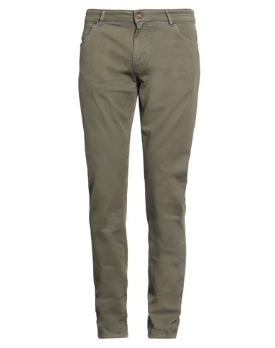 Pt Torino Man Pants Military Green Size 35 Modacrylic, Cotton, Elastane