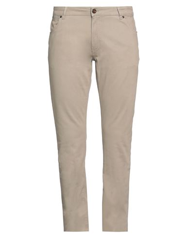 Pt Torino Man Pants Khaki Size 38 Modacrylic, Cotton, Elastane In Beige