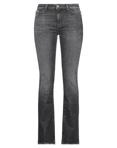 Pence Woman Jeans Black Size 32w-30l Cotton, Elastane