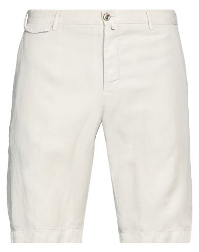Pt Torino Man Shorts & Bermuda Shorts Beige Size 42 Lyocell, Linen, Cotton