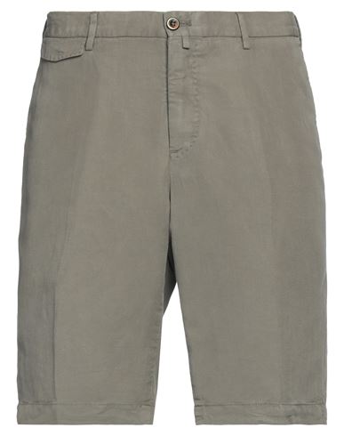 Pt Torino Man Shorts & Bermuda Shorts Grey Size 30 Lyocell, Linen, Cotton