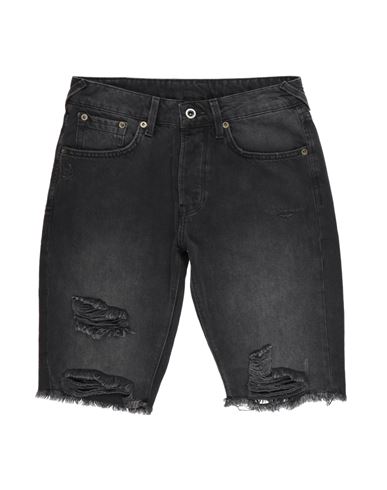 Pepe Jeans Man Denim Shorts Black Size 36 Cotton