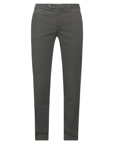 Pt Torino Man Pants Steel Grey Size 40 Cotton, Elastane