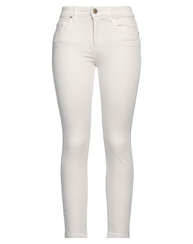 Pinko Woman Jeans Off White Size 31 Cotton, Viscose, Lyocell, Polyester