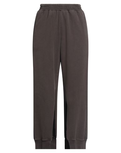 Mm6 Maison Margiela Woman Pants Dark Brown Size S Cotton, Elastane