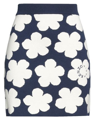 Kenzo Floral Mini Skirt In Blue