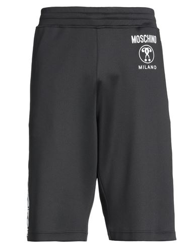 Moschino Man Shorts & Bermuda Shorts Black Size 34 Polyester, Elastane
