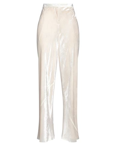 Jil Sander Woman Pants Ivory Size 10 Rayon, Polyester In White