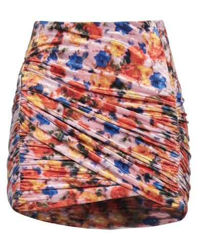 Isabel Marant Woman Mini Skirt Orange Size 6 Polyamide, Elastane