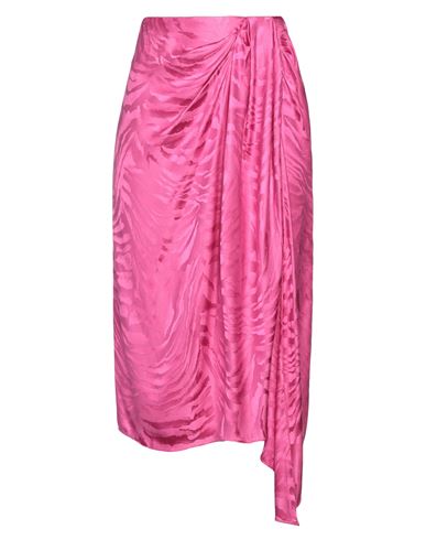 Giuseppe Di Morabito Woman Midi Skirt Fuchsia Size 2 Viscose In Pink