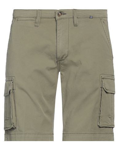 At.p.co At. P.co Man Shorts & Bermuda Shorts Military Green Size 36 Cotton, Elastane