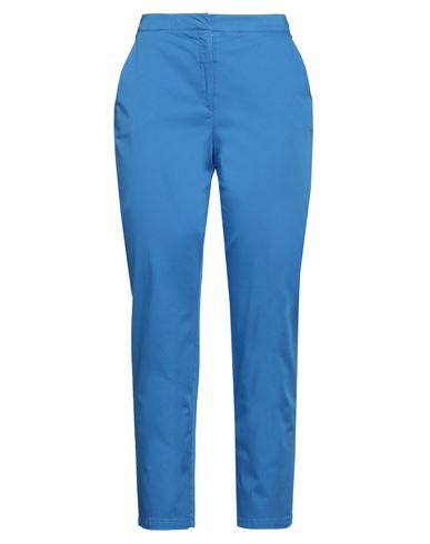 Barba Napoli Woman Pants Bright Blue Size 8 Cotton, Elastane