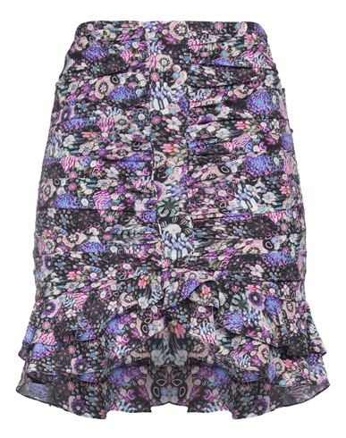 ISABEL MARANT ISABEL MARANT WOMAN MINI SKIRT PURPLE SIZE 2 SILK, ELASTANE