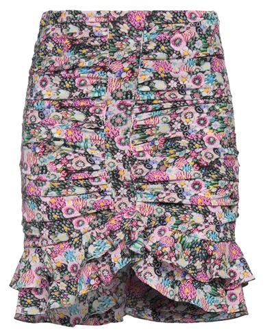 Isabel Marant Milendi Mini Skirt In Stretch Silk In Pink