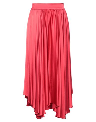 Jijil Woman Midi Skirt Red Size 8 Viscose