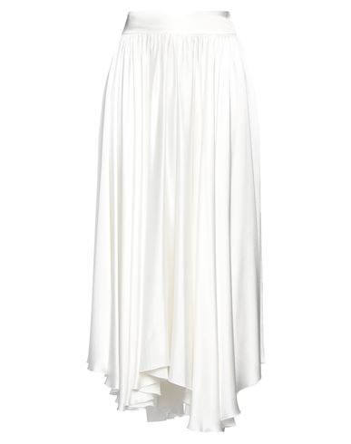 Jijil Woman Midi Skirt White Size 8 Viscose