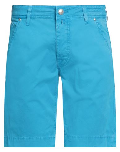 Jacob Cohёn Man Shorts & Bermuda Shorts Turquoise Size 32 Cotton, Elastane In Blue
