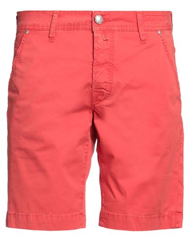 Jacob Cohёn Man Shorts & Bermuda Shorts Tomato Red Size 32 Cotton, Elastane