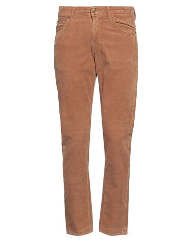 Blu Briglia 1949 Man Pants Camel Size 29w-30l Cotton, Elastane In Beige