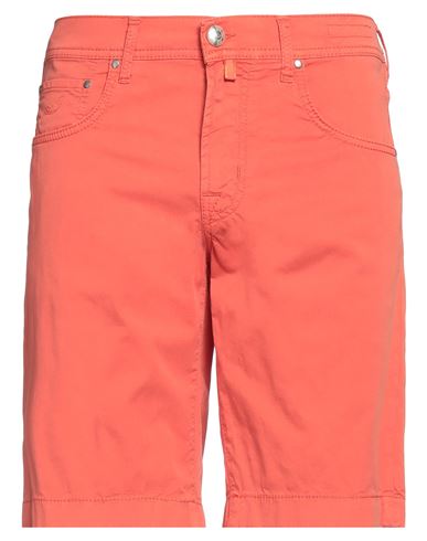 Jacob Cohёn Man Shorts & Bermuda Shorts Coral Size 33 Cotton, Elastane In Red