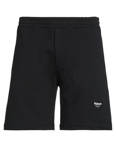 Alexander Mcqueen Man Shorts & Bermuda Shorts Black Size Xl Cotton