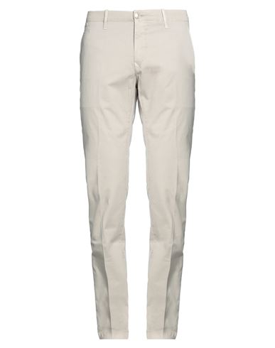 Jacob Cohёn Man Pants Light Grey Size 34 Cotton, Elastane In Off White