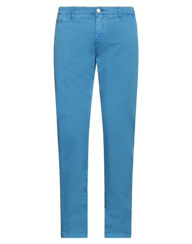 Jacob Cohёn Man Pants Azure Size 30 Cotton, Elastane In Blue