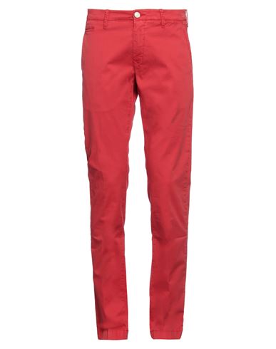 Shop Jacob Cohёn Man Pants Red Size 31 Cotton, Elastane